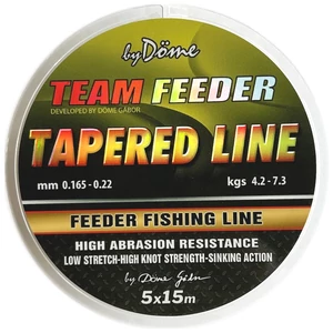 By Döme TF Tapered Leader 15m X 5 / 0.165-0.22 / Felvastagodó előtétzsinór