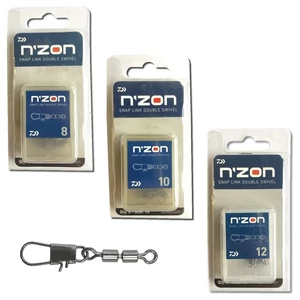 Daiwa N&apos;Zon Snap Link Double Swivel / Dupla forgó kapoccsal
