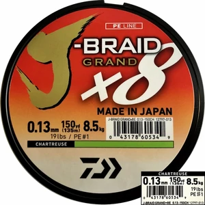 Daiwa J-Braid Grand X8E 0,13mm 135m CH / Fonott zsinór
