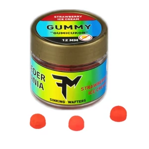 Feedermania GUMMY 12mm STRAWBERRY ICE CREAM / Gumicukor Csali