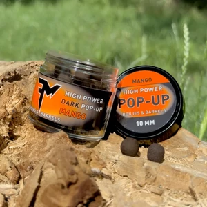 Feedermania High Power Dark Pop-Up Boilies & Barrels 10 mm Mango / Pop-Up mini bojli
