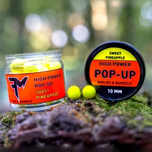 Feedermania High Power Pop-Up Boilies & Barrels 10mm SWEET PINEAPPLE / Pop-Up Csali