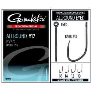 Gamakatsu Allround Eyed A1 PTFE Barbless #12 / Szakáll nélküli füles feeder horog