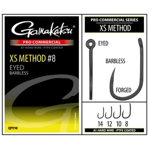 Gamakatsu PRO-C XS Method A1 PTFE Barbless #8 / Szakáll nélküli füles feeder horog