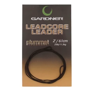Gardner Leadcore Leaders - Brown 25 lb (11,3 kg) 61 cm / Ólombetétes előtétzsinór