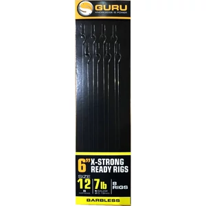 Guru Xs Carp Pole Rigs 6 col - 7 lb / Szakáll nélküli előkötött pontyozó horog