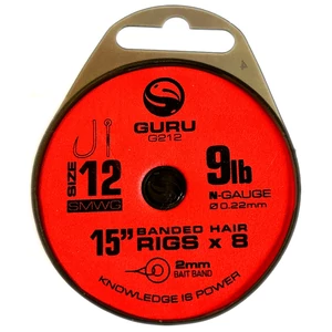 Guru SMWG-12 Bait Bands Ready Rig 15col/9lb-0,22mm / Előkötött Horog