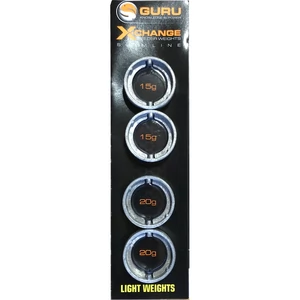 Guru Slimline X-Change Distance Feeder Weights 2x15g - 2x20g / Kosár súly