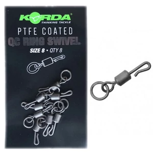 Korda PTFE QC Ring Swivel - 8 / Karikás gyorskapcsos forgó