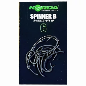 Korda Spinner Size-6 Barbless / Horog Spinner szerelékhez