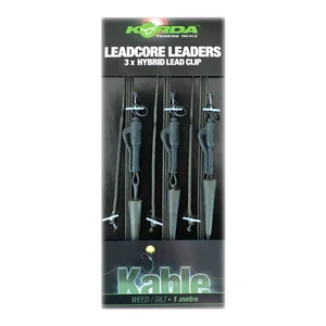 Korda Leadcore Hybrid Leader Lead Clips Weed/Silt