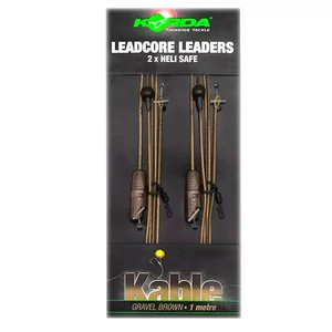 Korda Leadcore Leaders Hybrid Lead Clip QC Swivel - Gravel Brown / Leadcore gubancgátló hibrid ólomk