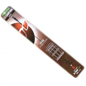 Korda N-Trap15lb DF Carp Rig Wide Gape Size-8 Micro barbed / Előkötött mikro szakállas horog