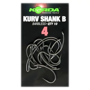 Korda Kurv Shank Barbless 4 / Szakáll nélküli Horog