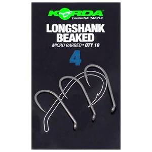 Korda Longshank Beaked - Barbless 4 / Szakáll nélküli pontyozó horog