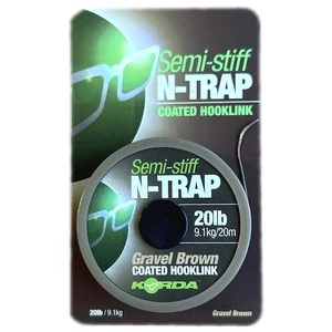 Korda N-TRAP Semi-Stiff Gravel 20lb - 20m / Bevonatos előkezsinór