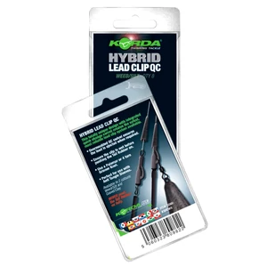 Korda Hybrid Lead Clip QC Weed-Silt / Ólomklipsz gyorscserélő forgóval