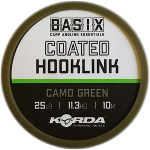 Korda Basix Coated Hooklink 25lb/Bevonatos fonott előkezsinór