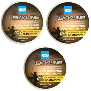 Nash Skyline Long Distance Casting Mono - Yellow / UV Sárga Monofil Főzsinór