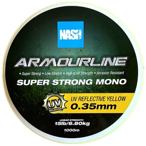Nash Armourline Super Strong Mono 0.35mm 15lb - Yellow / UV Sárga Monofil Főzsinór