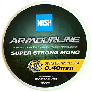 Nash Armourline Super Strong Mono 0.40mm 20lb - Yellow / UV Sárga Monofil Főzsinór