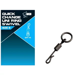 Nash Quick Change Uni Ring Swivel 8 / Gyorskapocs karikával