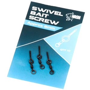 Nash Swivel Bait Screw - 8mm / Menetes fém csalitüske