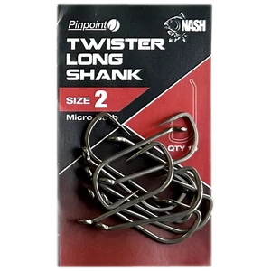 Nash Twister Long Shank - 2 / Mikroszakállas horog