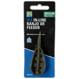 Preston Ics In-Line Banjo XR Feeder - M 60g / Hybrid method feeder kosár
