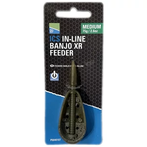 Preston Ics In-Line Banjo XR Feeder - M 75g / Hybrid method feeder kosár
