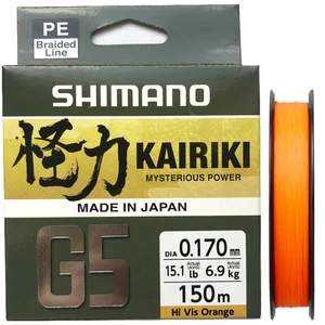 Shimano Kairiki G5 Braid Line 150m 0,170mm Hi-Vis Orange / Fonott zsinór