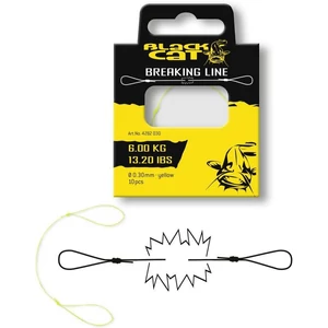 Black Cat Breaking Line - 0.30 mm Yellow / Előkötött szakító zsinór