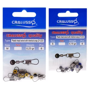 Cralusso Plastic Head Swivel With Interlock Snap / Gyöngyös csúszó úszórögzítő
