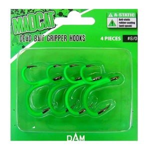 MadCat A-STATIC Dead Bait Gripper Hooks #8/0 / Harcsázó horog