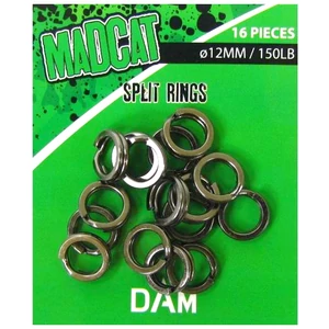 MadCat Split Rings - 12mm / Kulcskarika harcsázáshoz
