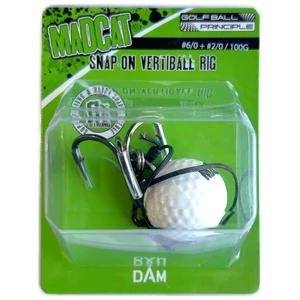 MadCat Golf Ball Snap-On Vertiball Rig 25cm - 100g / Harcsázó előke