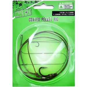 MadCat Coated Pellet Rig 55cm 0.75mm/1.20mm #1/0 / Harcsázó szerelék