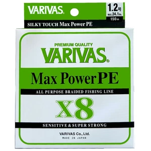 Varivas Max Power X8 PE #1.2 (0.185mm) 150m / Fonott pergető zsinór