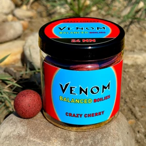 Venom Balanced Boilies Crazy Cherry 24mm / Kikönnyített bojli