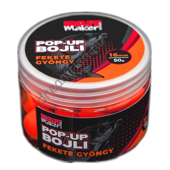 Bait Maker Team Pop Up Bojli 16mm / Fekete Gyöngy 50g