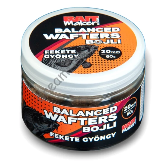 Bait Maker Team Balanced Wafter Bojli 20 mm / Fekete Gyöngy 60g
