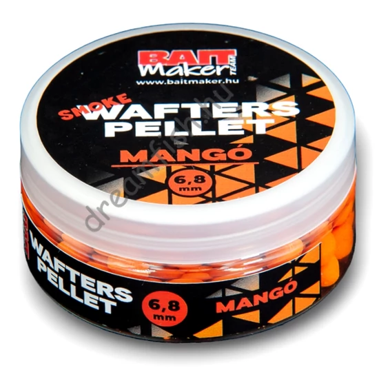 Bait Maker Team Wafters Pellet Smoke 6-8mm / Mangó 30g / Csalizó pellet