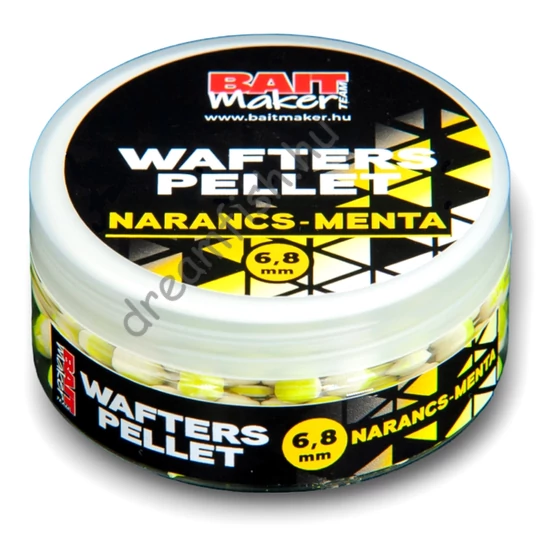 Bait Maker Team Wafters Pellet 6-8mm / Narancs-Menta 30g / Csalizó pellet