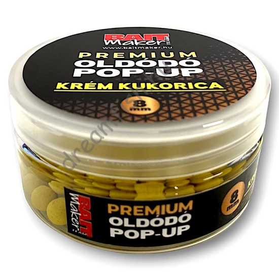 Bait Maker Team Premium Oldódó Pop Up 8mm / Krém Kukorica 20g