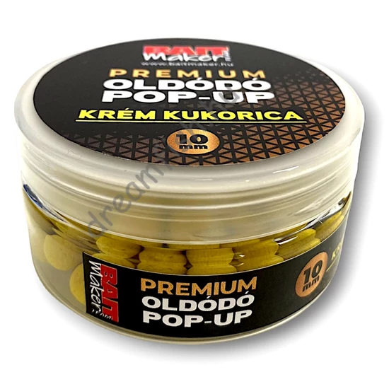 Bait Maker Team Premium Oldódó Pop Up 10mm / Krém Kukorica 25g