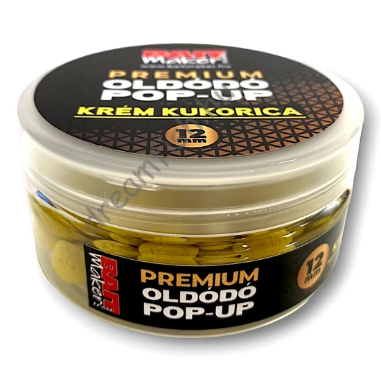 Bait Maker Team Premium Oldódó Pop Up 12mm / Krém Kukorica 25g