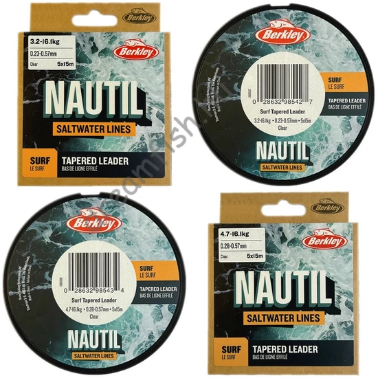 Berkley Nautil Tapered Leader 5x15m / Felvastagodó előtét zsinór