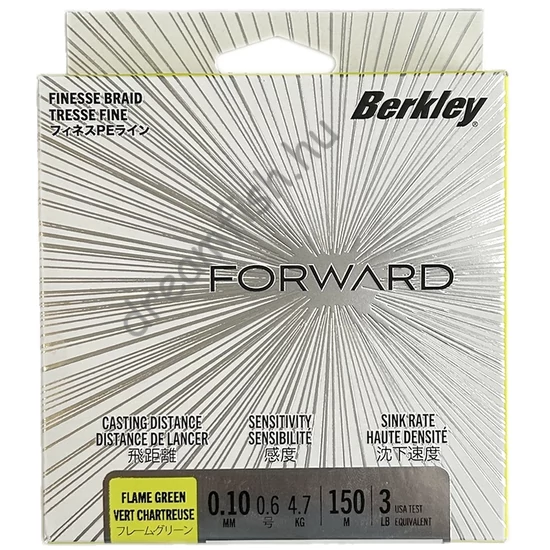 Berkley FORWARD 0.10mm 150m FLAME GREEN / Pergető zsinór