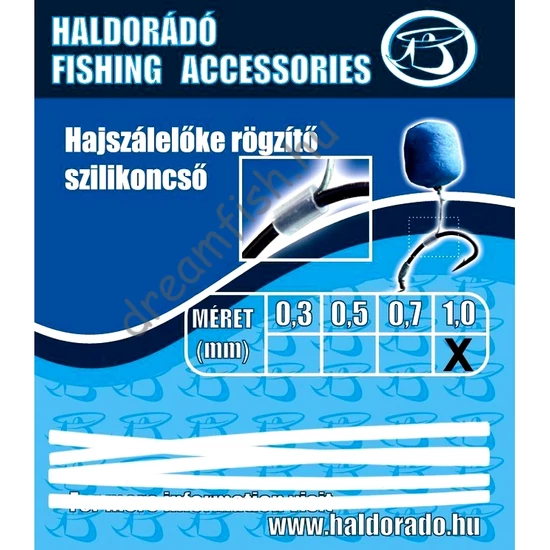 HALDORÁDÓ 1,0 mm / Hajszálelőke rögzítő szilikoncső