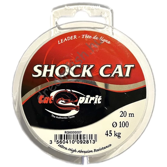 Cat Spirit Shock Cat - 20m Clear 1.0 mm / Harcsázó előkezsinór